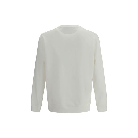 Brunello Cucinelli Baumwoll-Sweatshirt in Reinweiß