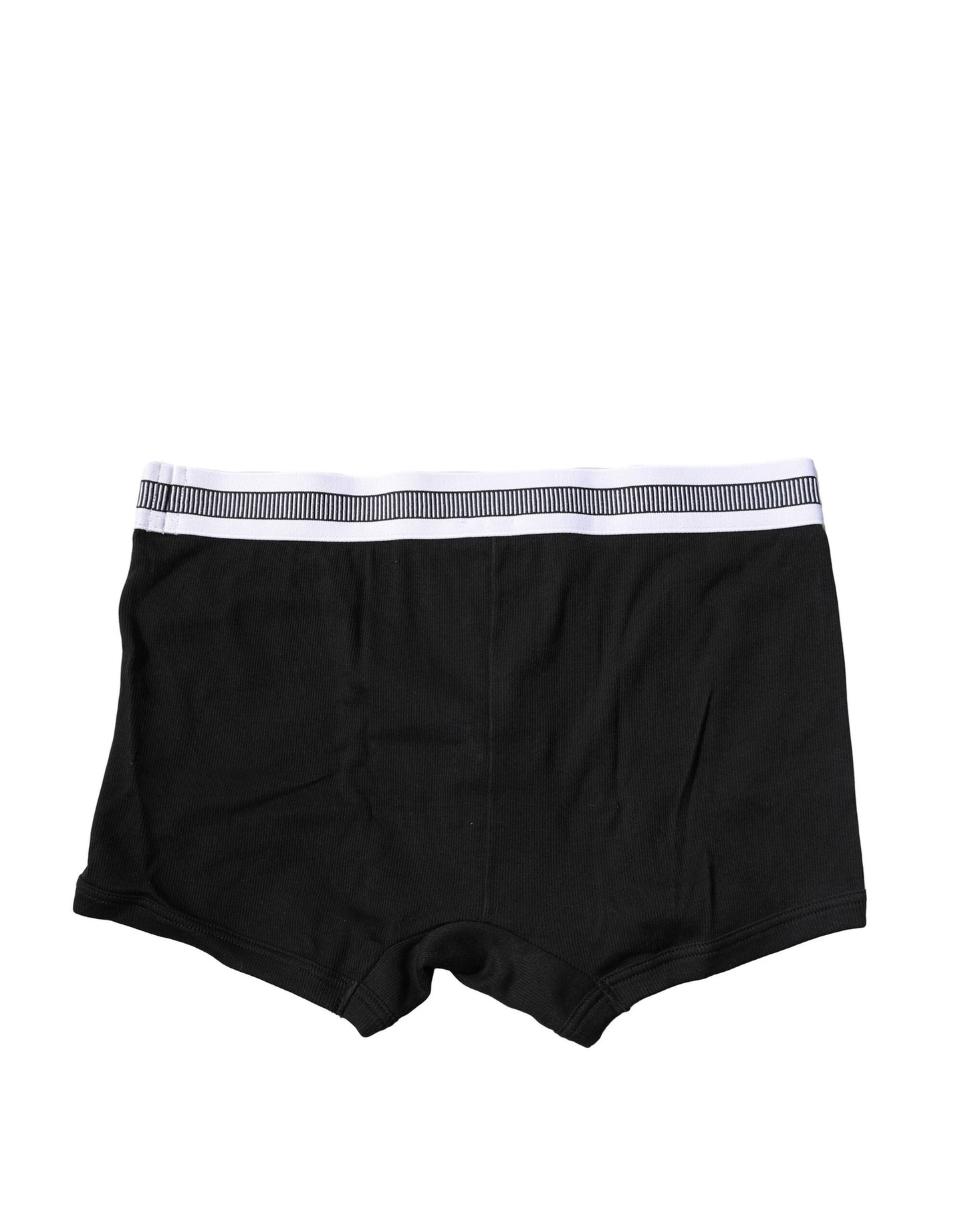 Dolce & Gabbana Schwarze Cotton Stretch Regular Boxer Unterwäsche