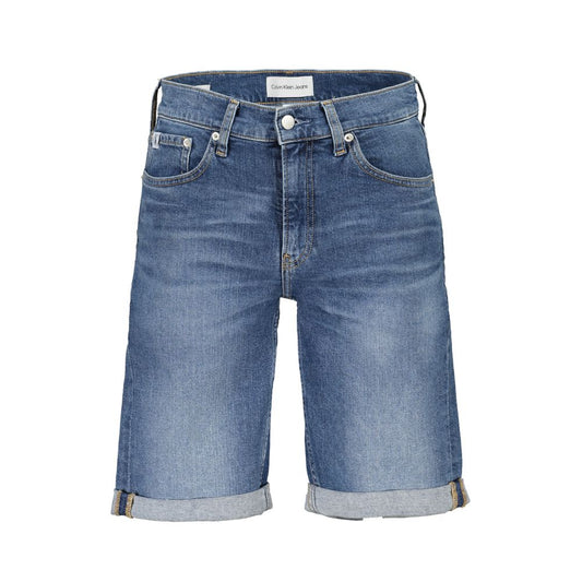 Calvin Klein Blaue Baumwolle Herrenjeans kurz