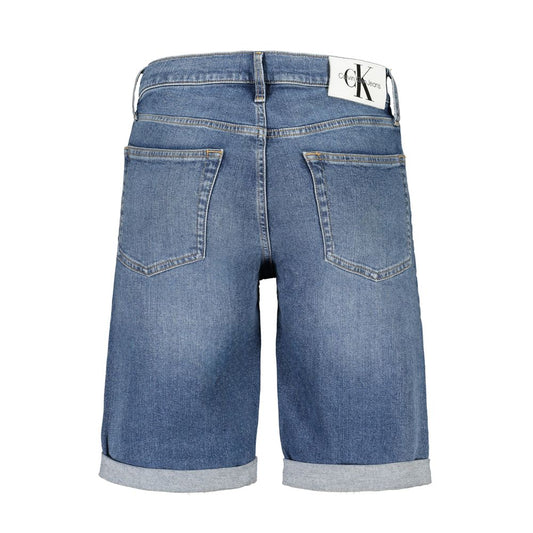 Calvin Klein Blaue Baumwolle Herrenjeans kurz