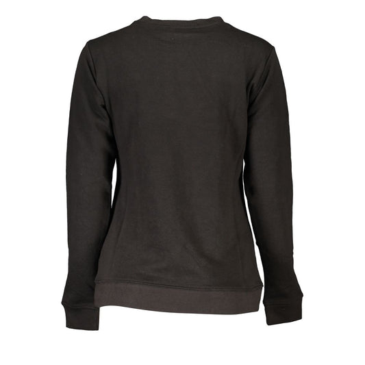 Cavalli Class Schwarzer Baumwollpullover für Frauen