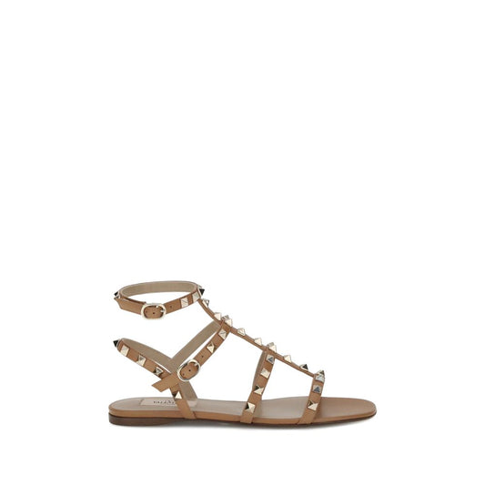 Valentino Garavani Beige Sandalen aus Kalbsleder Bos Taurus