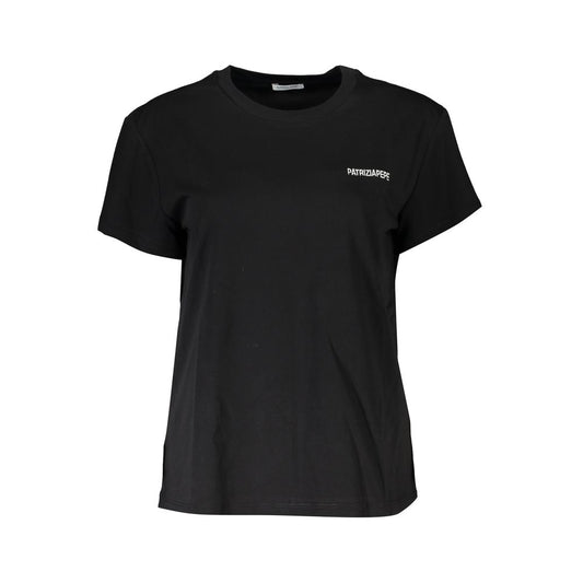 Patrizia Pepe Baumwoll-T-Shirt in Schwarz