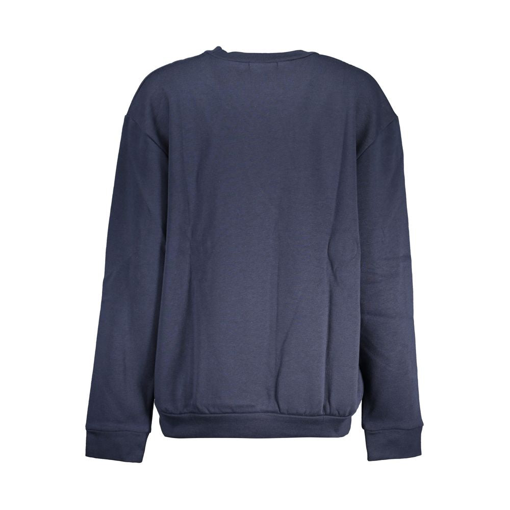 Cavalli Class Blauer Baumwollpullover für Frauen