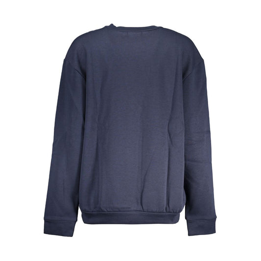 Cavalli Class Blauer Baumwollpullover für Frauen