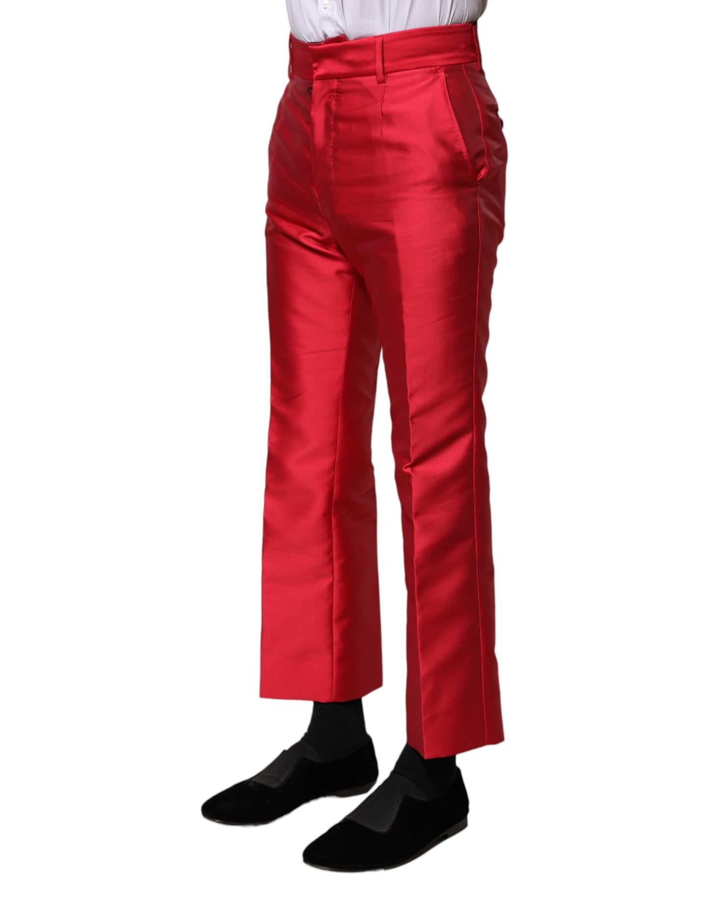 Dolce & Gabbana Rote Polyester-Kurzhose