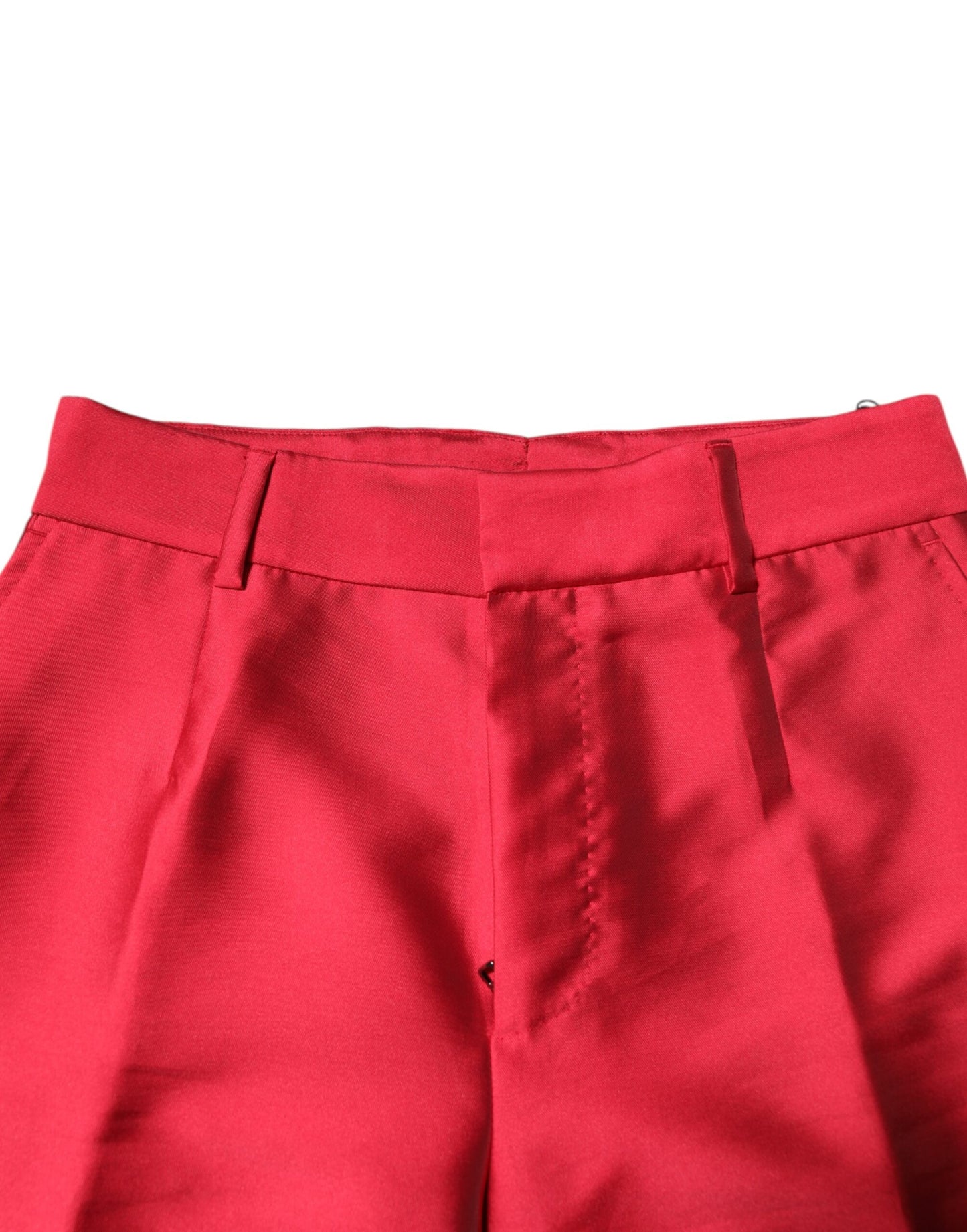 Dolce & Gabbana Rote Polyester-Kurzhose