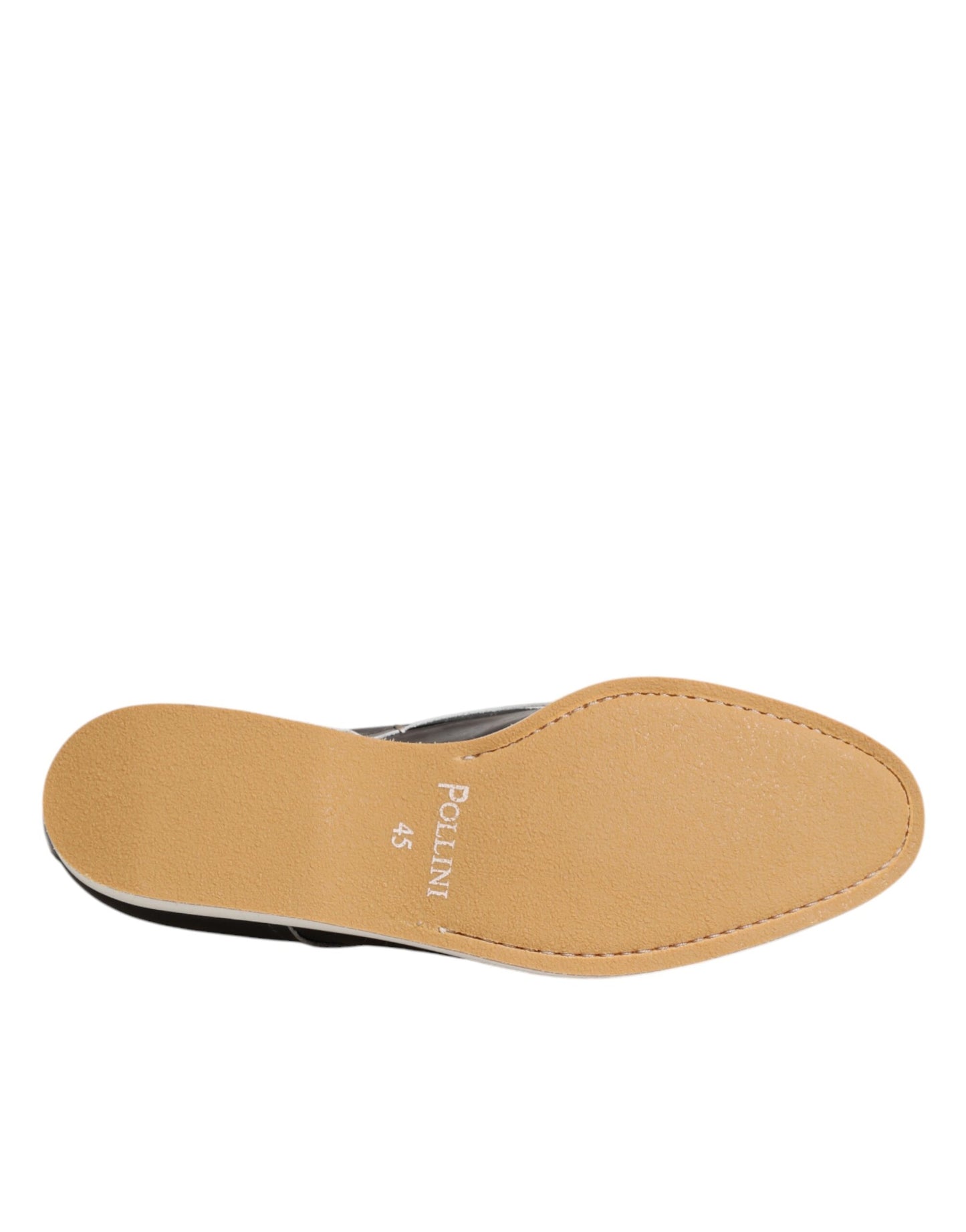 Pollini Dunkelbraune Leder Derby Schnürschuhe Kleid Formelle Schuhe