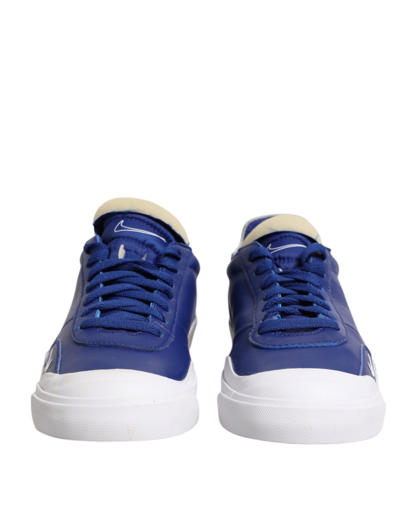 Nike Weiß Blau Lace Up Low Top Drop-Type PRM Turnschuhe Schuhe