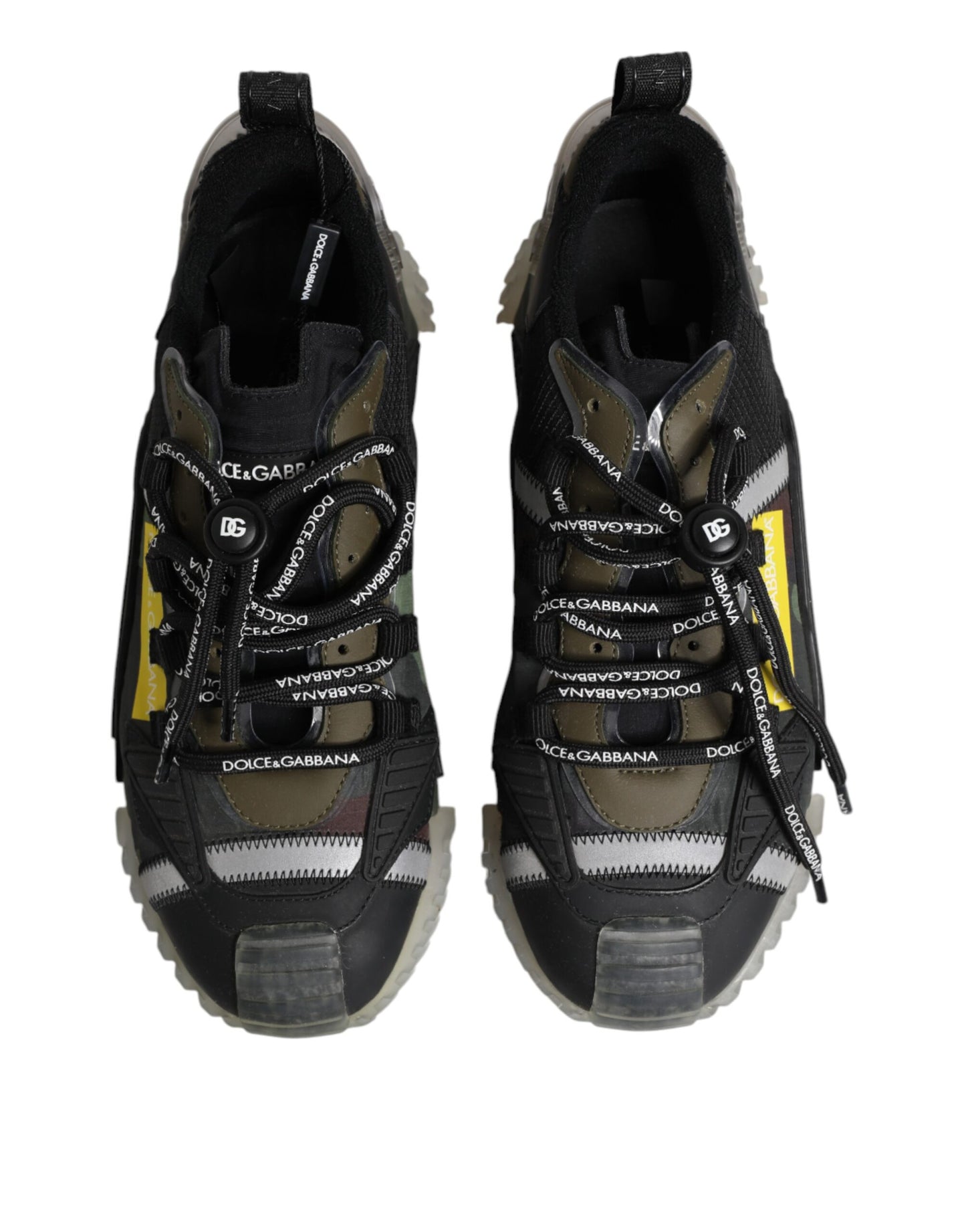 Dolce & Gabbana Multicolor Lace Up Low Top NS1 Turnschuhe Schuhe