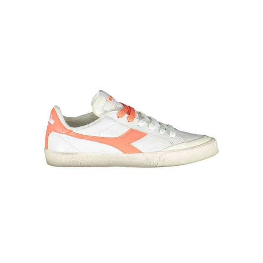 Diadora Weißes Leder Damen Sneaker