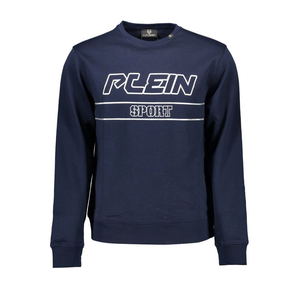 Plein Sport Blauer Baumwollpullover für Männer