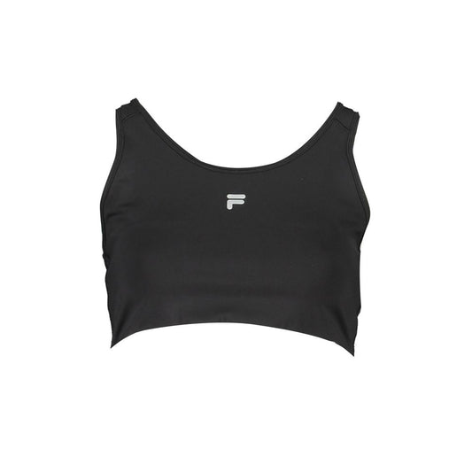 Fila Schwarzer Polyester Damen Sport-BH