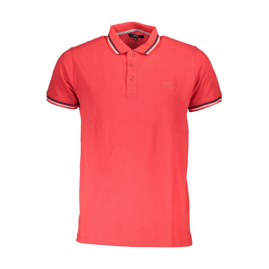 Cavalli Class Baumwoll-Poloshirt in Rot