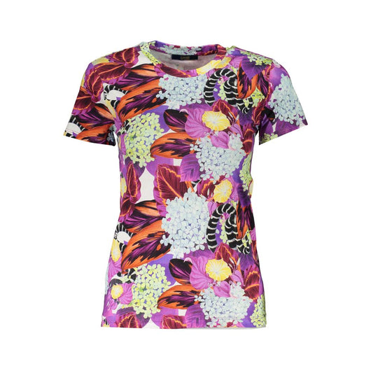 Cavalli Class Lila Baumwolle Frauen T-Shirt