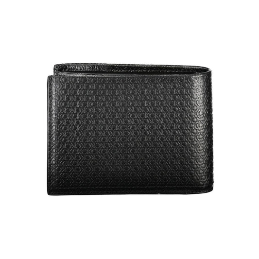 Calvin Klein Elegantes schwarzes Leder Portemonnaie mit RFID-Block