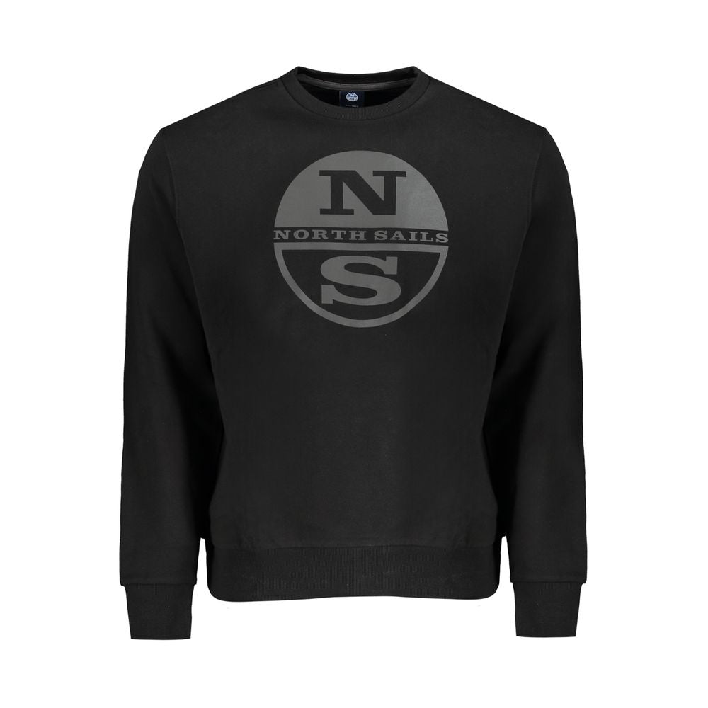 North Sails Baumwoll-Sweatshirt in Schwarz