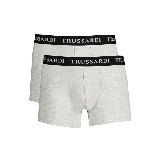 Trussardi Braun Baumwolle Männer Boxer Unterwäsche
