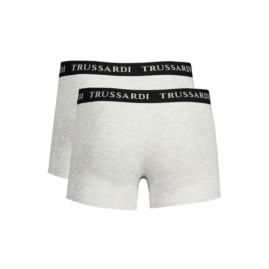 Trussardi Braun Baumwolle Männer Boxer Unterwäsche