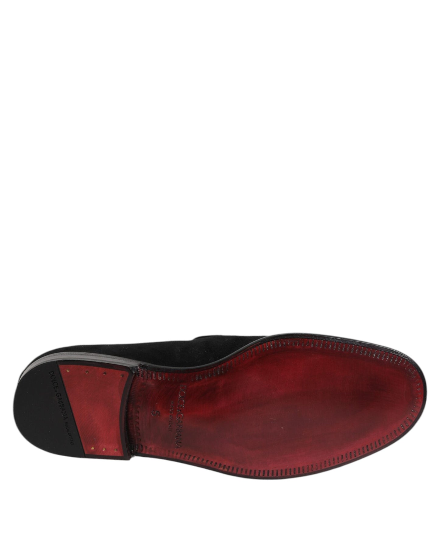 Dolce & Gabbana Schwarze Wildleder Slipper Formelle Schuhe