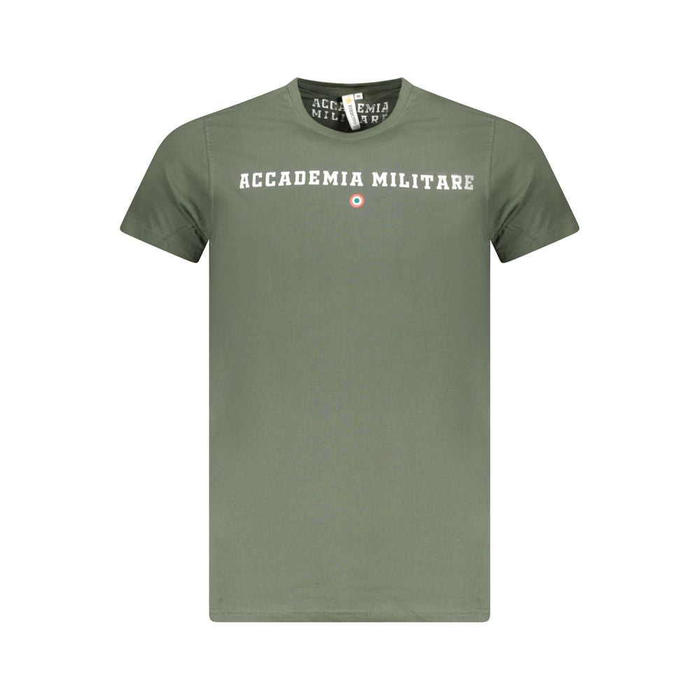 Accademia Militare T-Shirt aus grüner Baumwolle