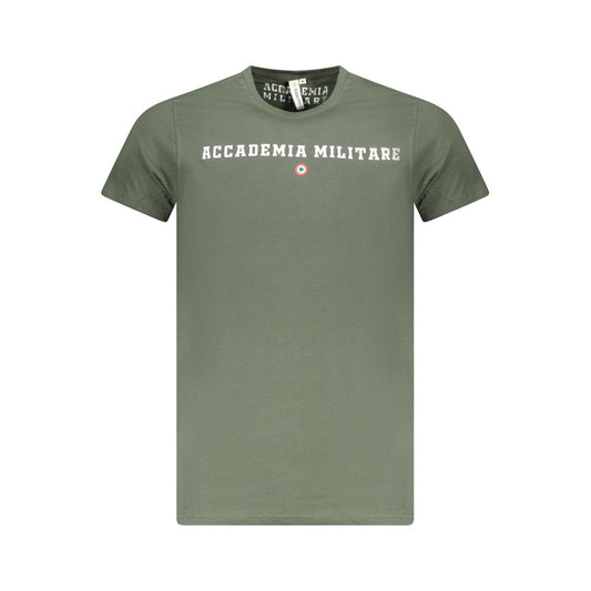 Accademia Militare T-Shirt aus grüner Baumwolle