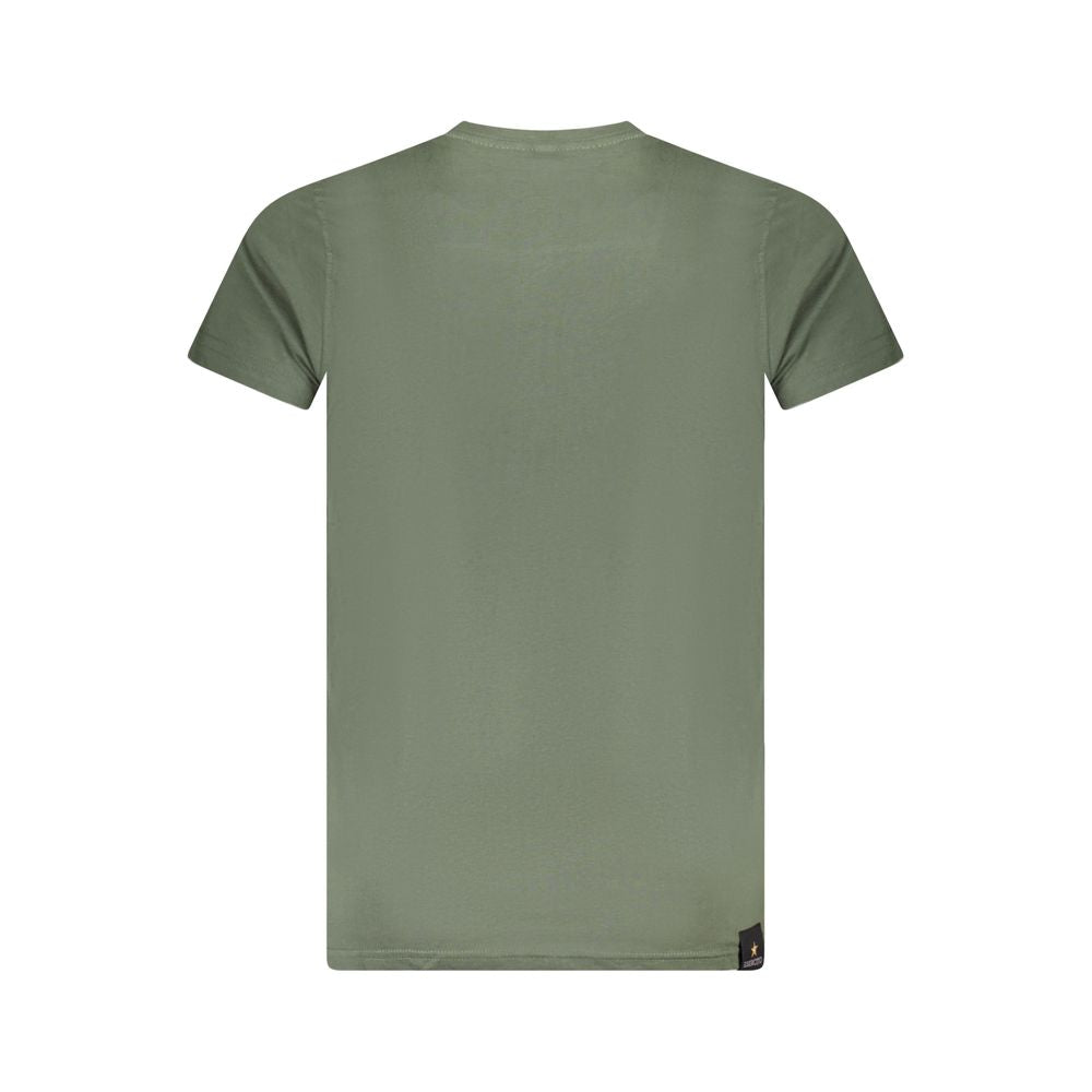 Accademia Militare T-Shirt aus grüner Baumwolle