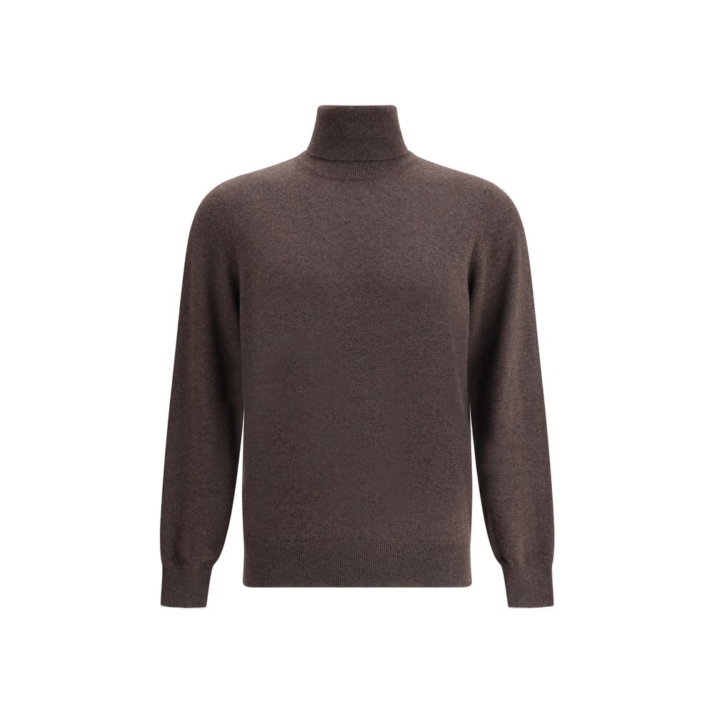 Brunello Cucinelli Brauner Kaschmir-Pullover