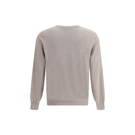 Brunello Cucinelli Brauner Kaschmirpullover aus reinem Kaschmir