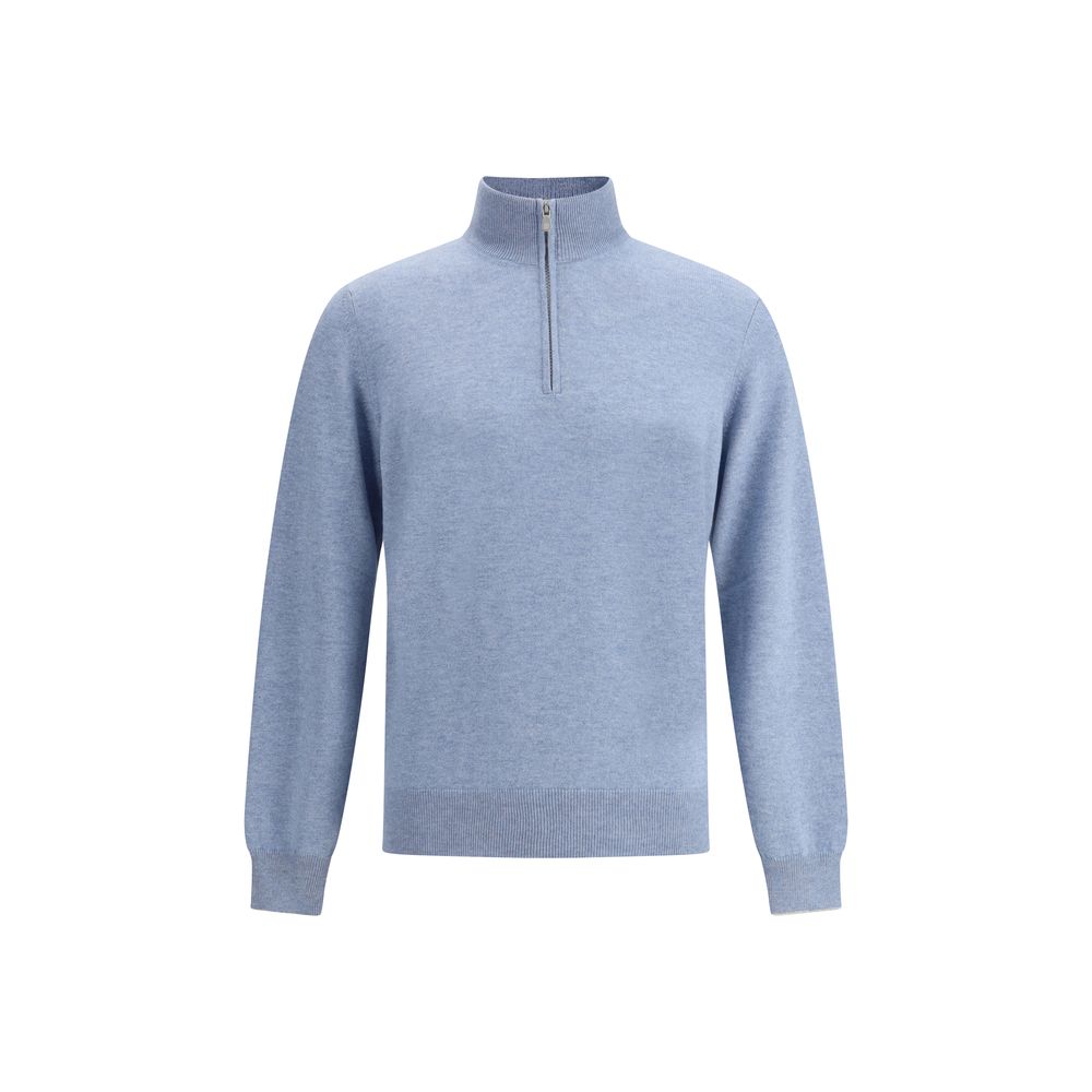 Brunello Cucinelli Hellblauer Kaschmir-Pullover
