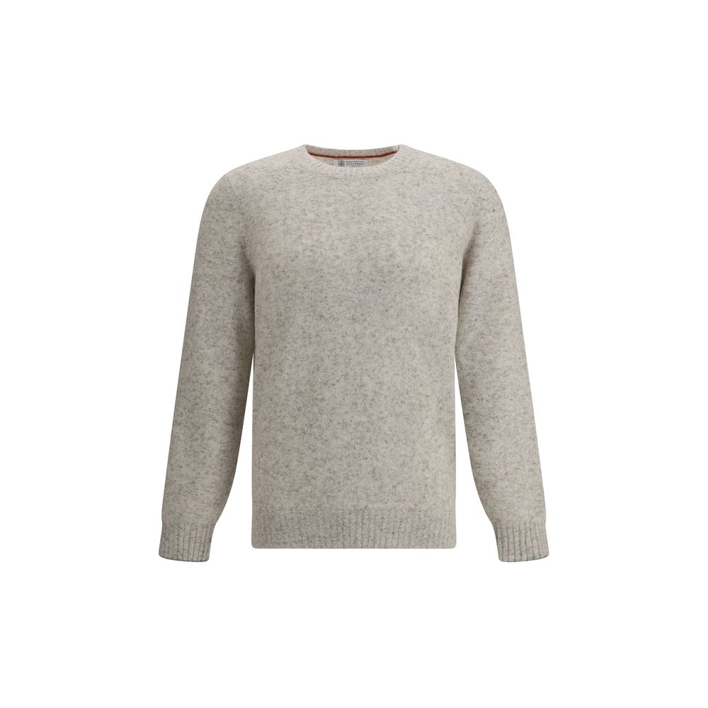 Brunello Cucinelli Graues Alpaka-Vicugna-Pacos-Sweatshirt