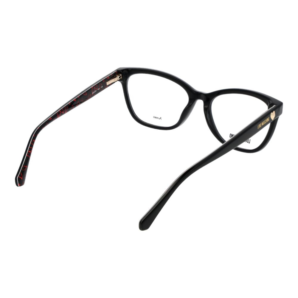 Love Moschino Schwarze Acetat-Brille (Gestell)