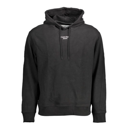 Calvin Klein Baumwoll-Sweatshirt in Schwarz