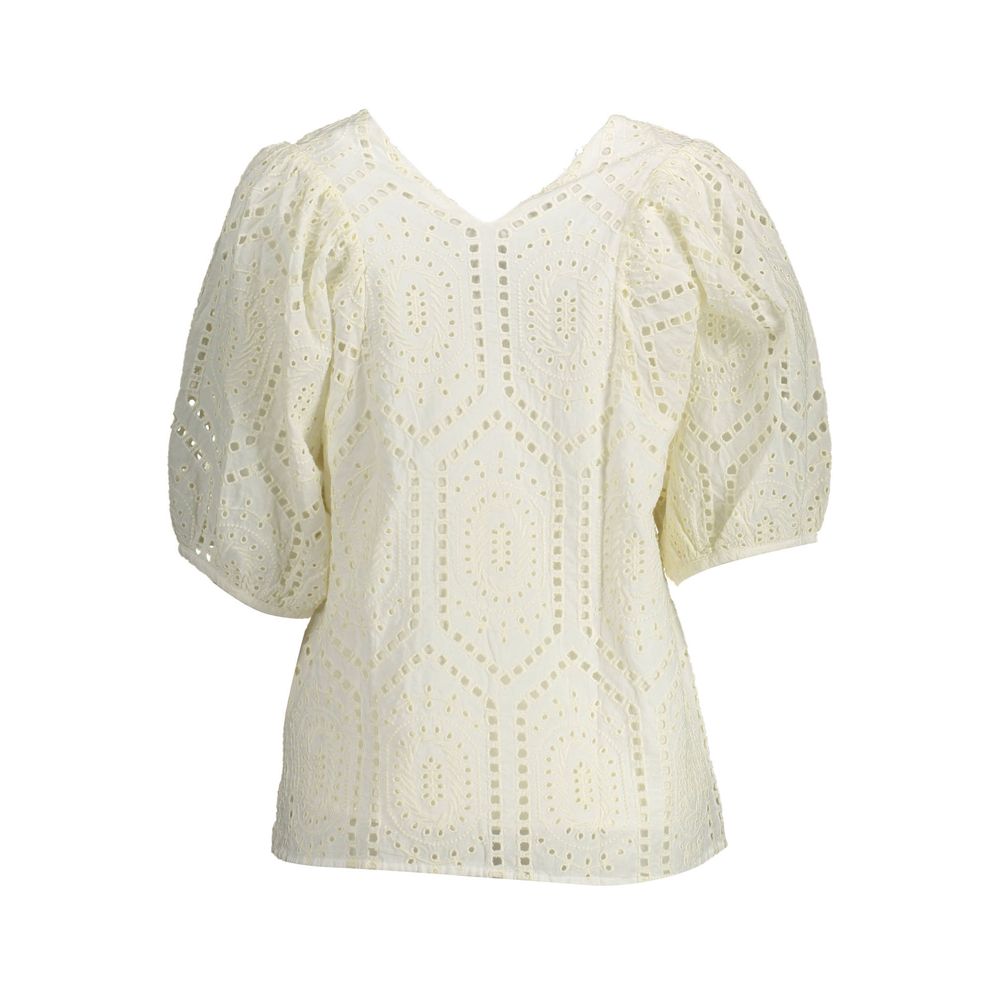 Gant Weißes Baumwoll-T-Shirt