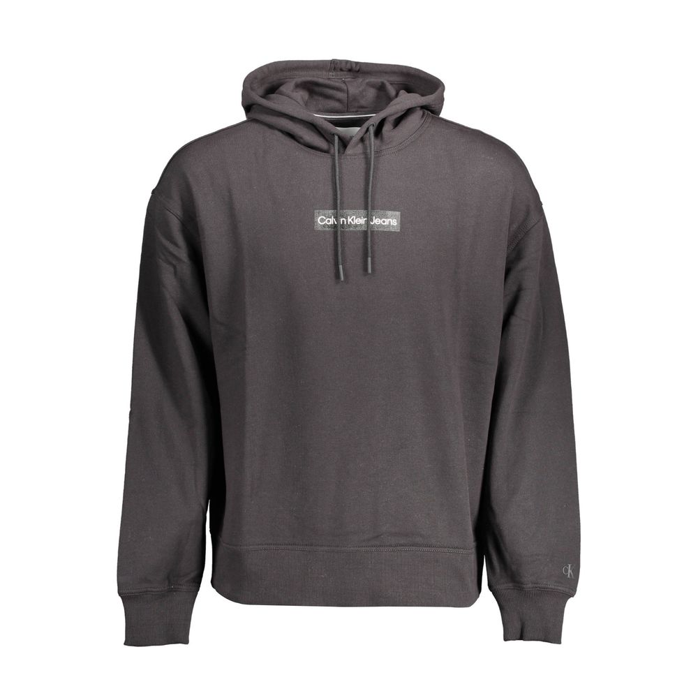 Calvin Klein Baumwoll-Sweatshirt in Schwarz