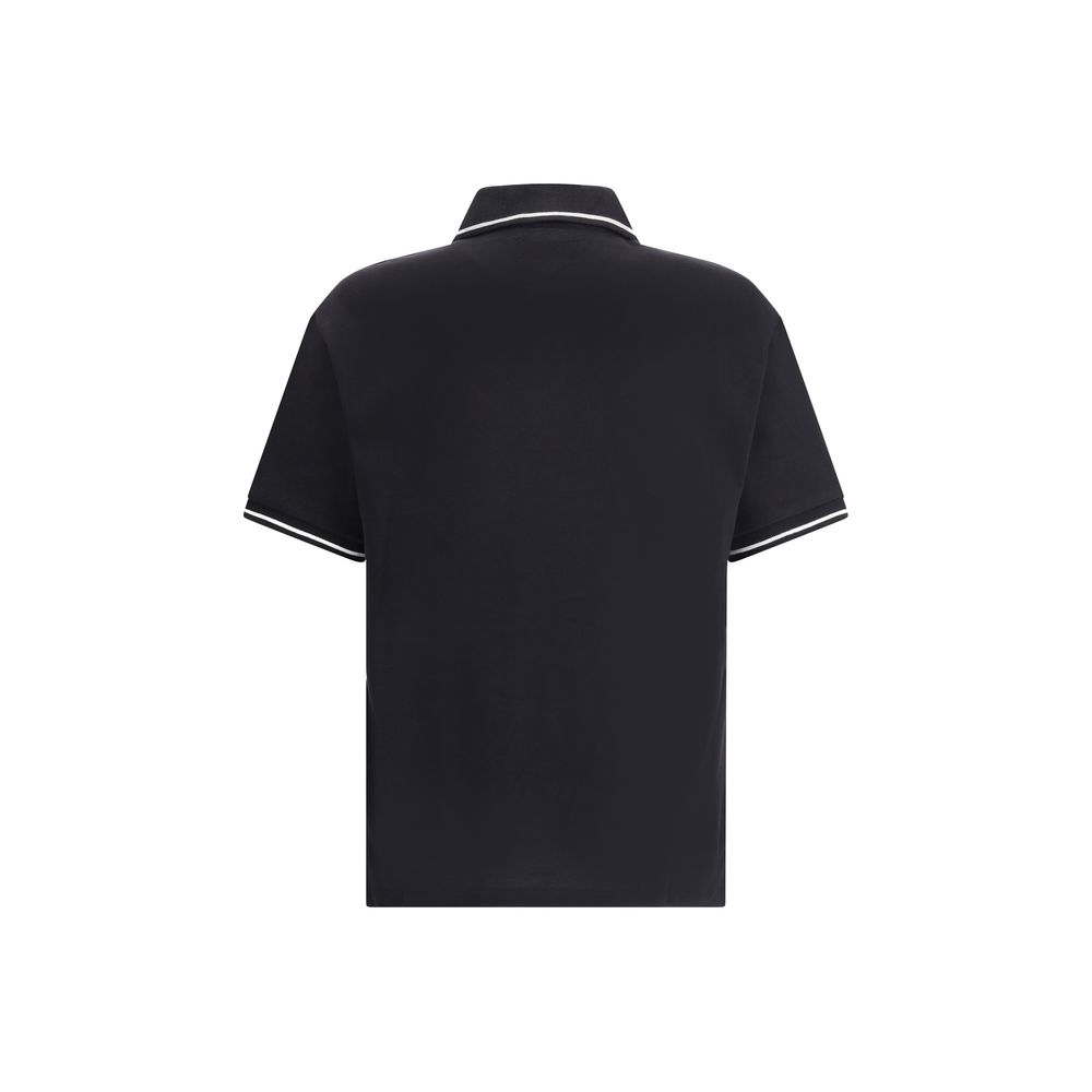 Amiri Schwarzes Baumwoll-Poloshirt