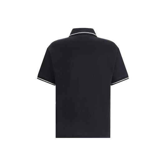 Amiri Schwarzes Baumwoll-Poloshirt