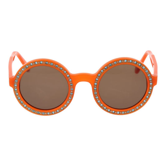 Andy Wolf Sonnenbrille aus orangefarbenem Acetat