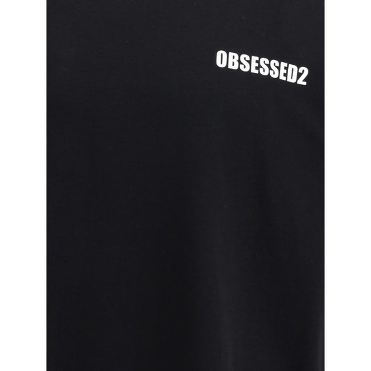 Dsquared² Baumwoll-T-Shirt in Schwarz
