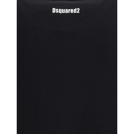 Dsquared² Baumwoll-T-Shirt in Schwarz