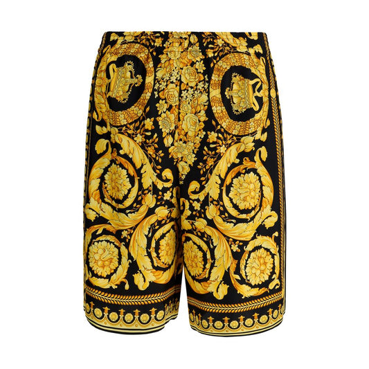 Versace Bermuda-Shorts aus mehrfarbiger Seide