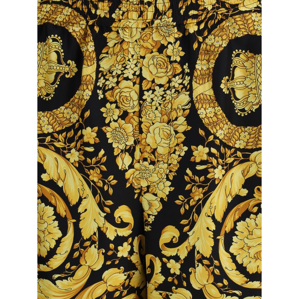 Versace Bermuda-Shorts aus mehrfarbiger Seide