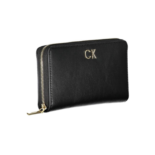 Calvin Klein Schwarzes Polyester Portemonnaie