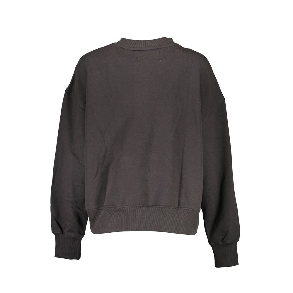 Calvin Klein Baumwoll-Sweatshirt in Schwarz