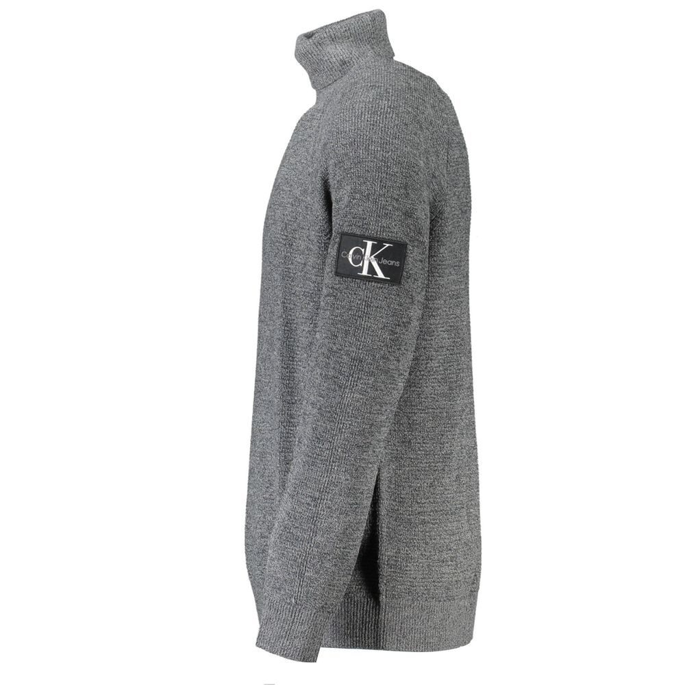 Calvin Klein Grauer Pullover aus Wolle