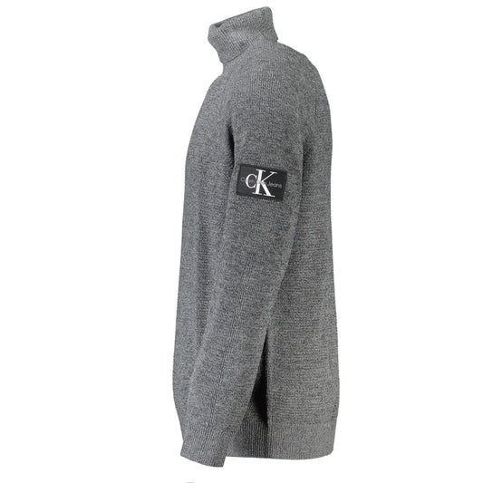 Calvin Klein Grauer Pullover aus Wolle