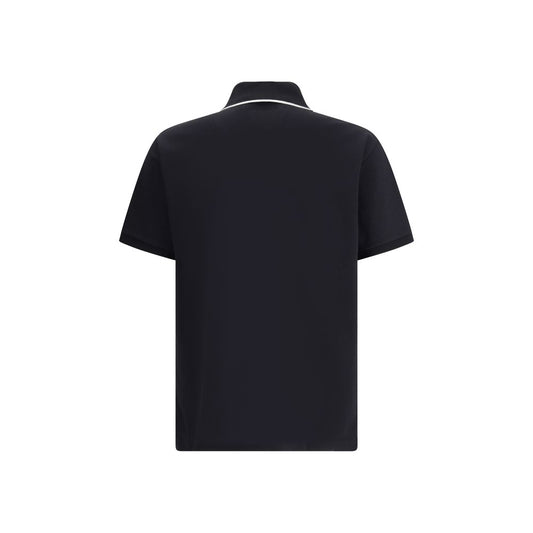Gucci Schwarzes Baumwoll-Poloshirt