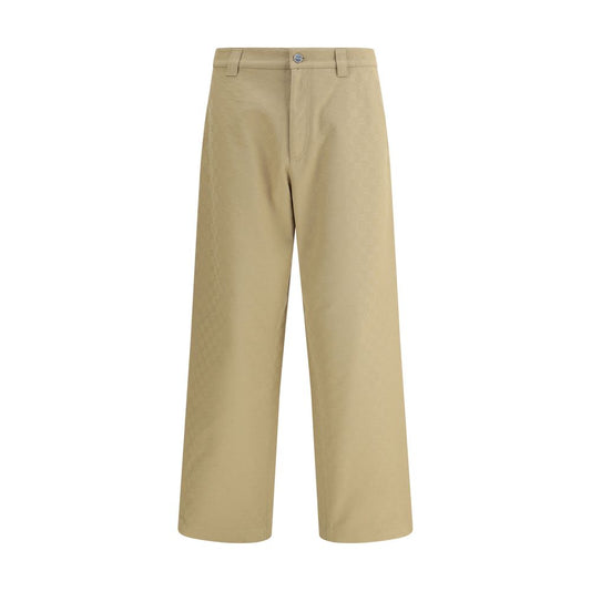 Gucci Beigefarbene Baumwoll-Chino