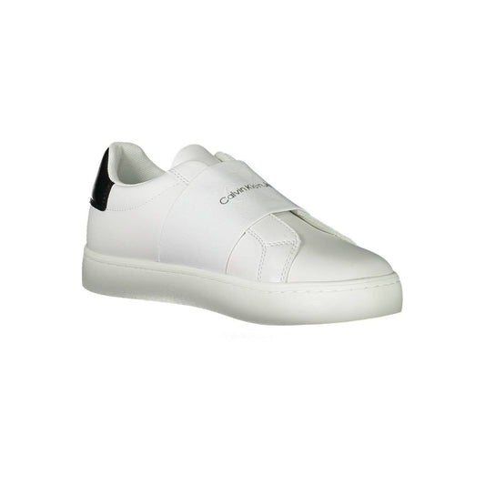 Calvin Klein Sneaker aus weißem Polyester