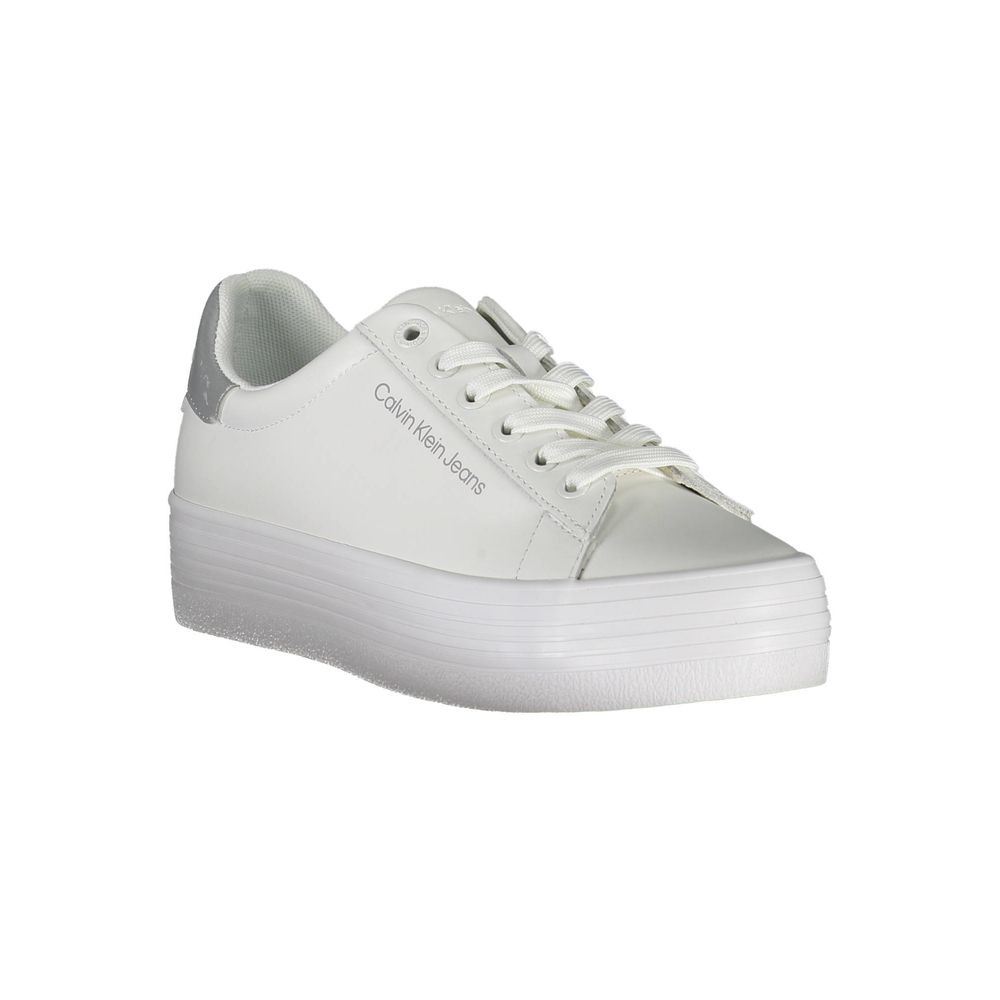 Calvin Klein Sneaker aus weißem Polyester
